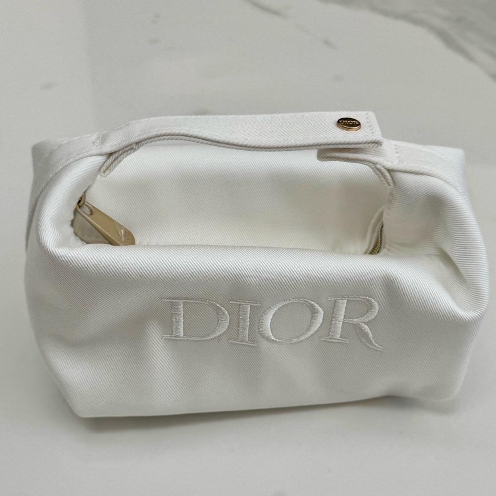 New - Authentic Dior Cosmetic Bag with Top Handle - Picture 6 of 10
